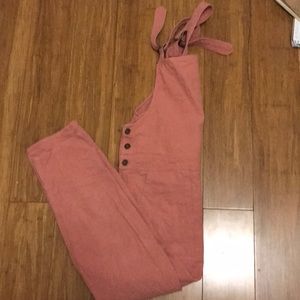 Pink shinestar overalls
